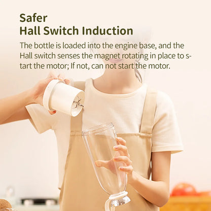 500ml Portable 2400mAh Wireless Fruit Mixers