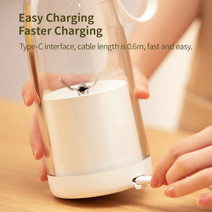 500ml Portable 2400mAh Wireless Fruit Mixers