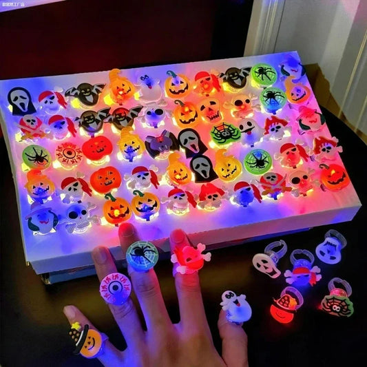 Luminous Halloween Rings for Kids