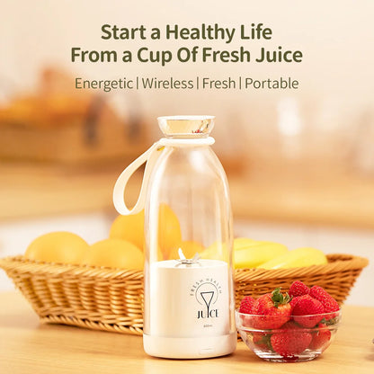 500ml Portable 2400mAh Wireless Fruit Mixers
